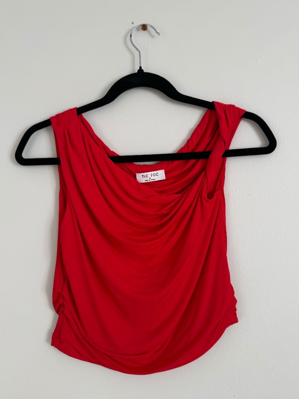 Simons Orange Twisted Strap Cami